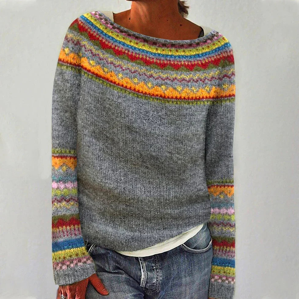 Kirra – Retro Knit Sweater for Women