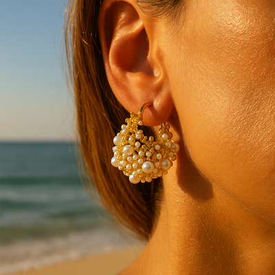 Esme® | Golden Foam Earrings of Dawn