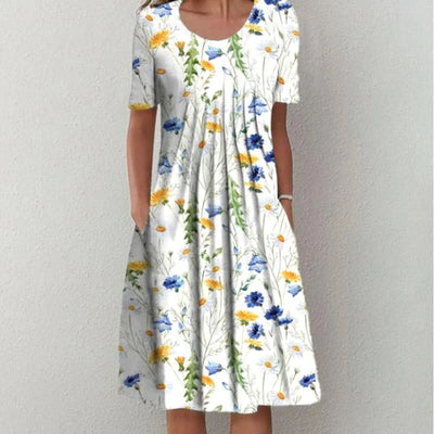 Amara - Classic Printed Dress