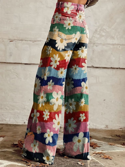 Aurea® | Retro Floral Trousers