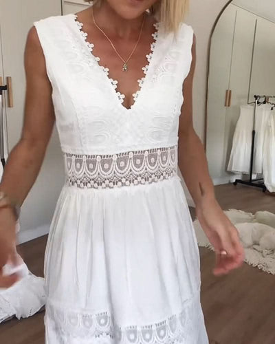 ROSE™ - LACE V-NECK CAMI DRESS
