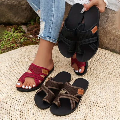 Sabine™ | Slide Sandals Made from Perforated Mesh