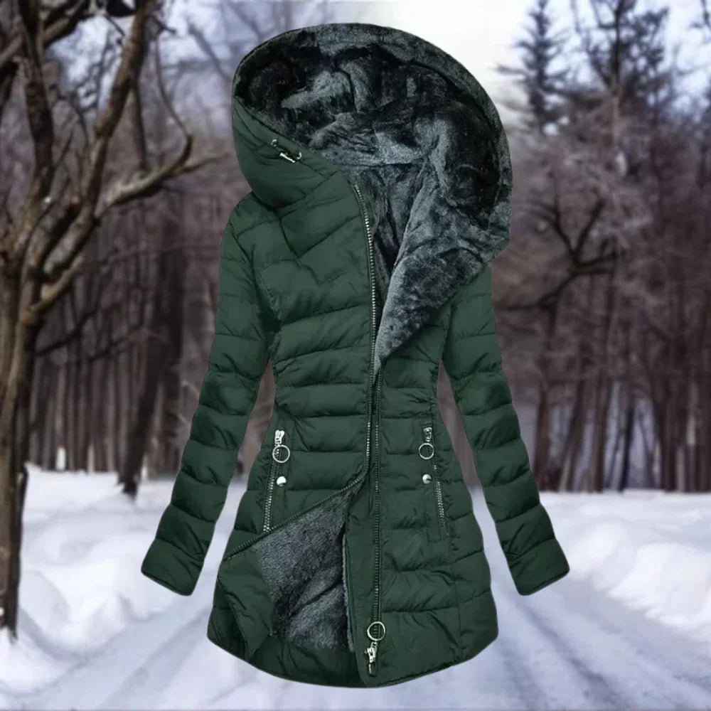 Senna - Elegant Plush Coat For Women