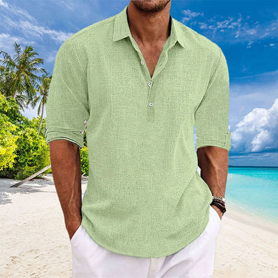 Tyler™ - Casual Linen Long Sleeve Shirt
