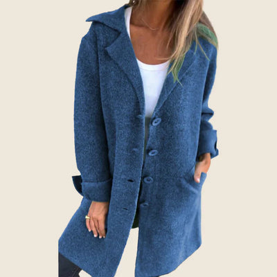 Camille – Casual Single-Breasted Coat with Lapels