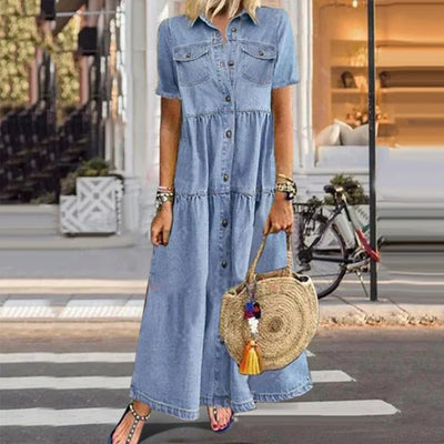 Shari® | Soft Denim Dress