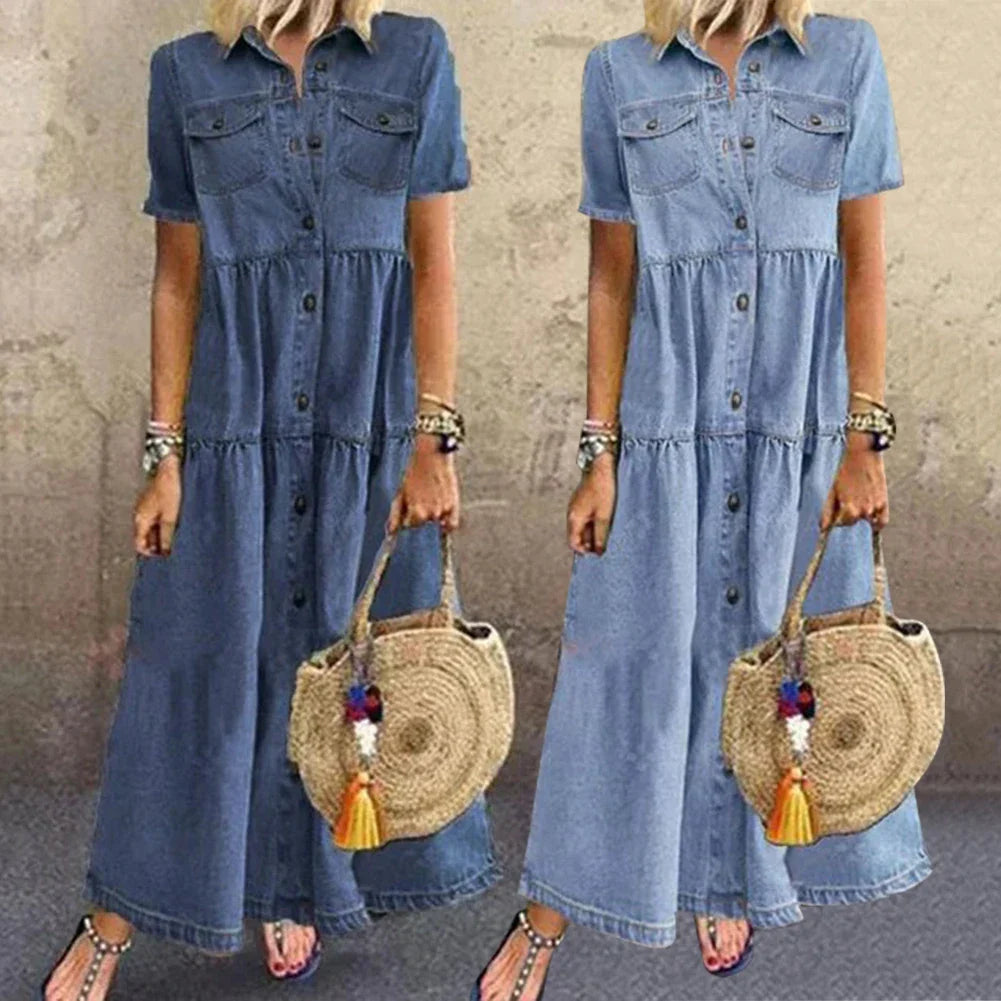 Shari® | Soft Denim Dress