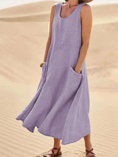 Emily - Elegant summer dress with tummy cover