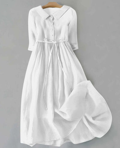 Tatiana® | Elegant Short Sleeve Dress with Waist Ties