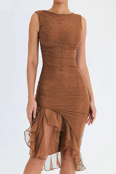 Charlotte Ruffled Midi Dress