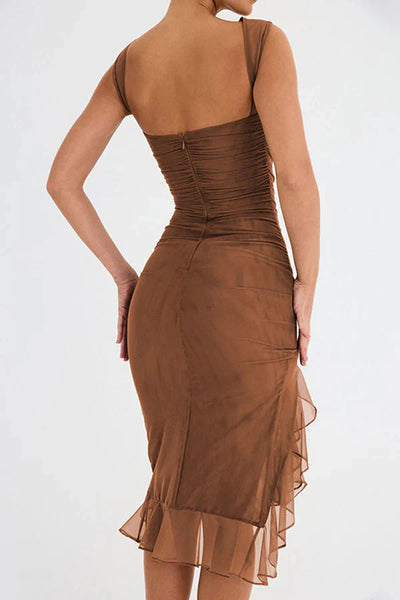 Charlotte Ruffled Midi Dress