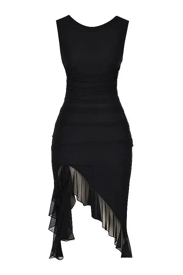 Charlotte Ruffled Midi Dress