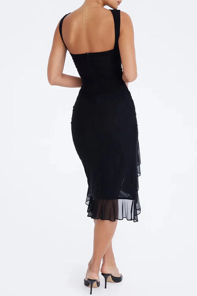 Charlotte Ruffled Midi Dress