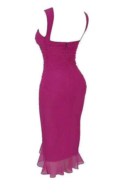 Charlotte Ruffled Midi Dress