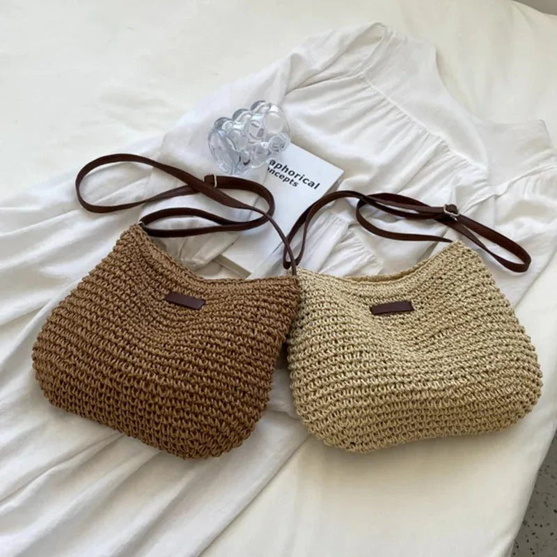 Julie - Straw Crossbody Bag