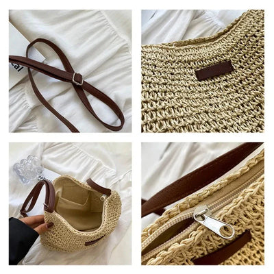 Julie - Straw Crossbody Bag