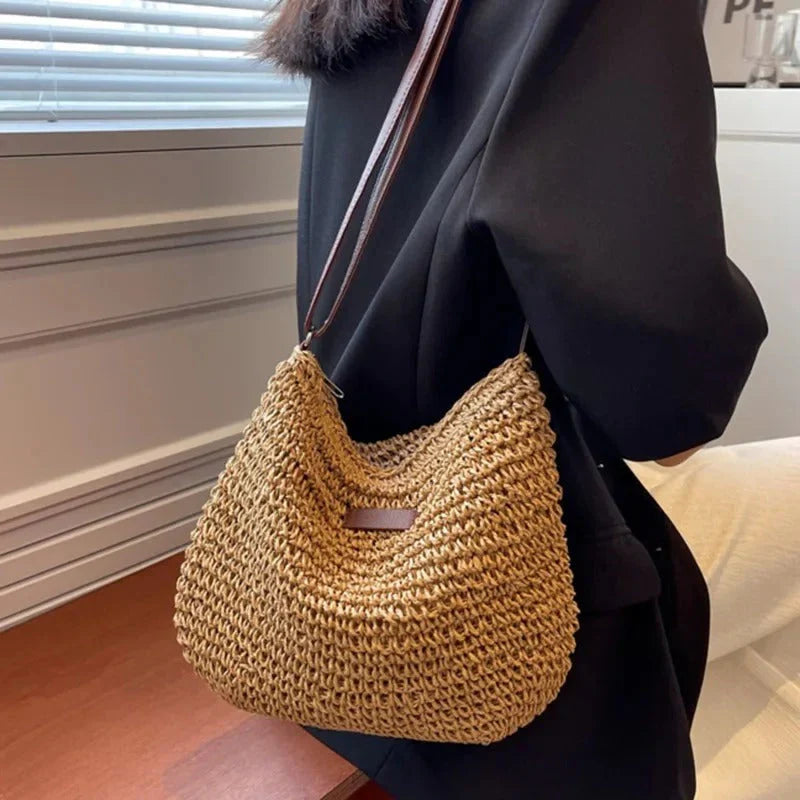 Julie - Straw Crossbody Bag