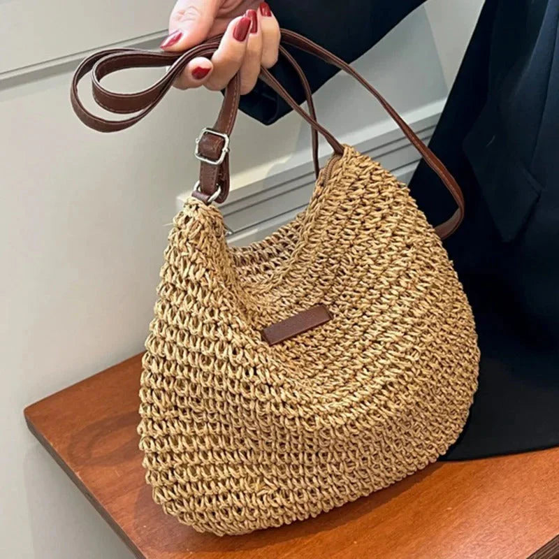 Julie - Straw Crossbody Bag