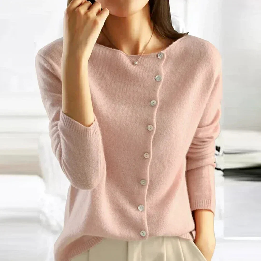 Lia™ | Plain Long-Sleeved Sweater