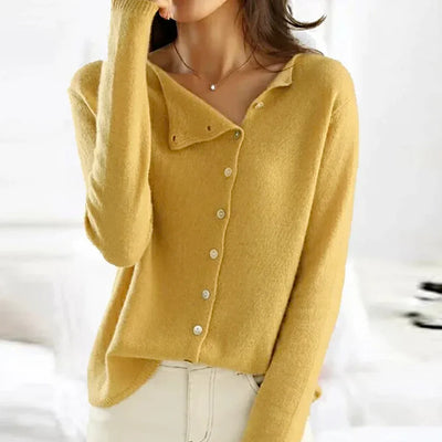 Lia™ | Plain Long-Sleeved Sweater