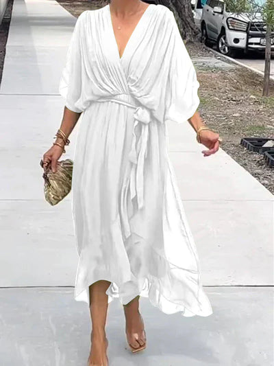 Monica – V-Neck Chiffon Dress