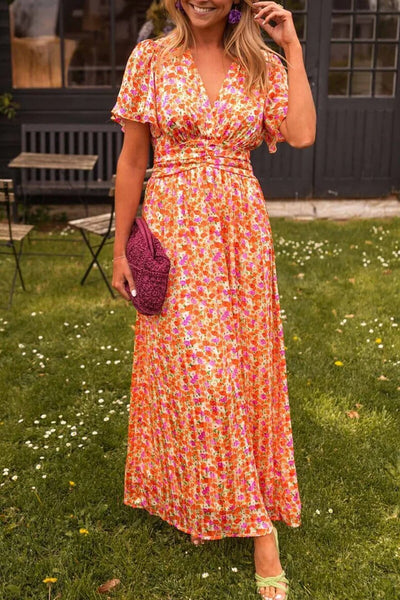 Sandra™ | Elegant V-Neck Maxi Dress